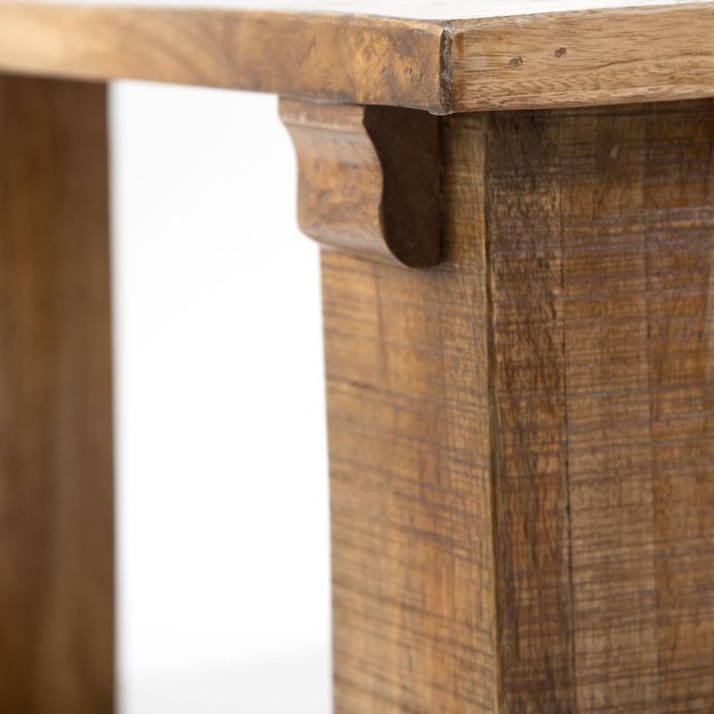 Mesa de centro madera de Teca 70x70x45cm-3