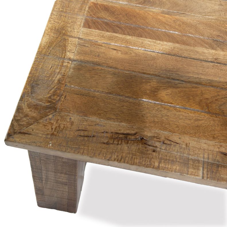 Mesa de centro madera de Teca 70x70x45cm-4