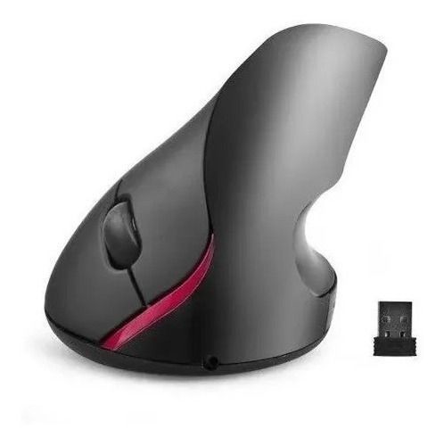 Mouse Vertical Ergonómico Inalámbrico Receptor Usb-0