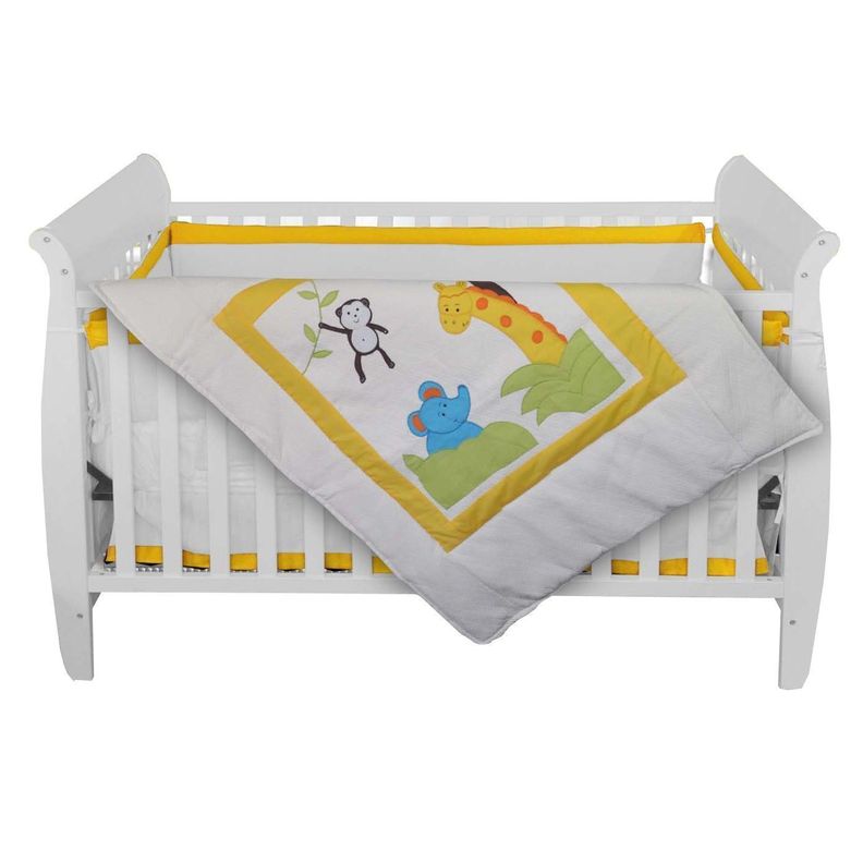 Set ropa de cuna jungla Pellitos 7p Algodón Piqué-0