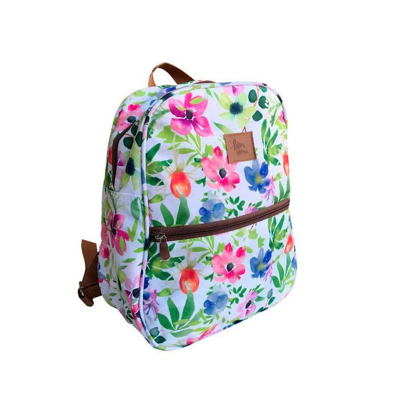 Mochila Infantil niñas sustentable diseño flores Paper Home-0
