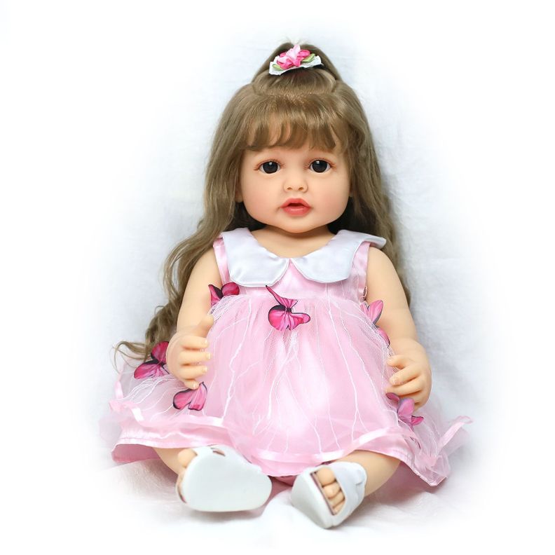 Muñeca Reborn Realista Bebés Silicona Guagua Real-0