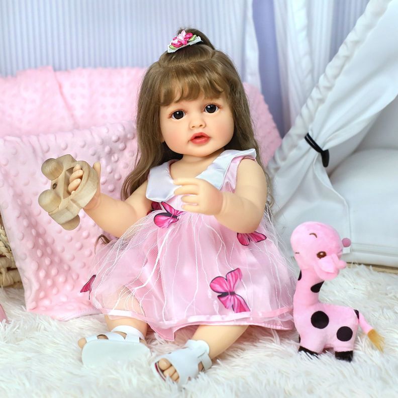 Muñeca Reborn Realista Bebés Silicona Guagua Real-6