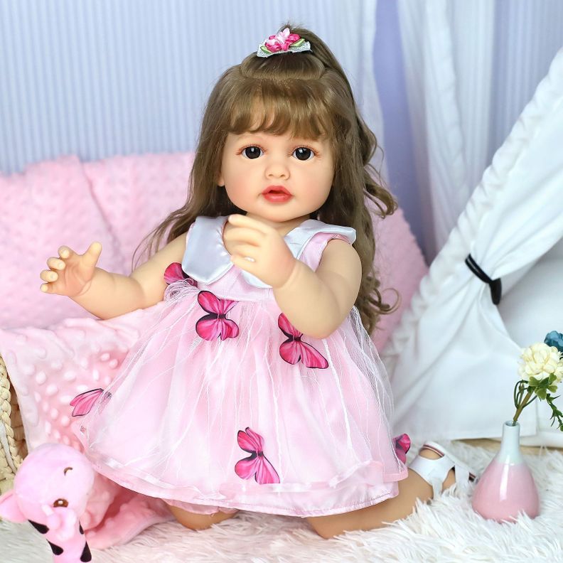 Muñeca Reborn Realista Bebés Silicona Guagua Real-4