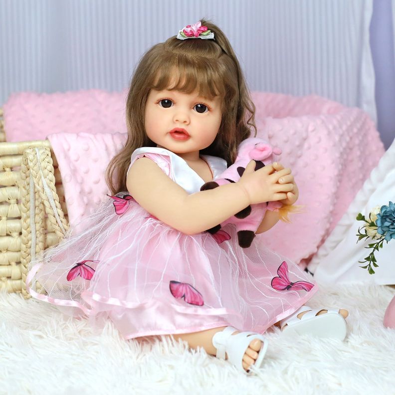 Muñeca Reborn Realista Bebés Silicona Guagua Real-2