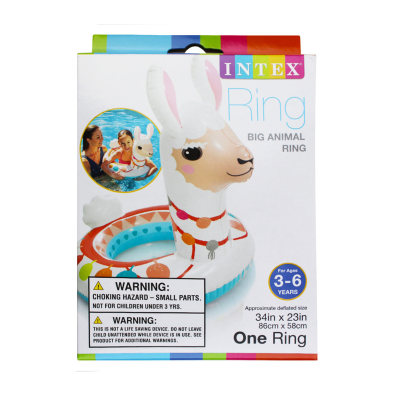 Flotador Inflable Llama 58 Cm Big Animal Ring-2