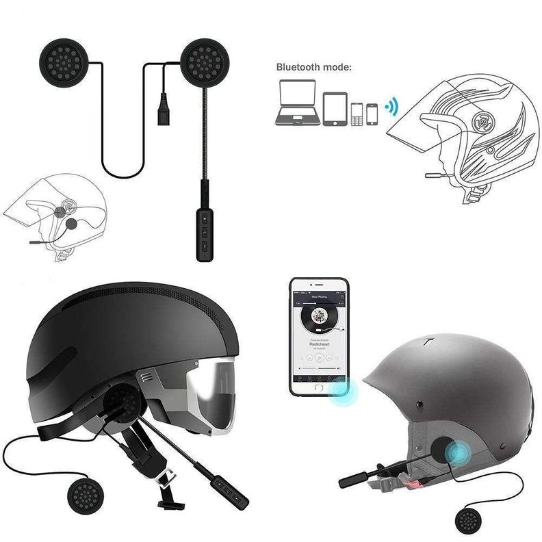 Manos libres MH01 bluetooth impermeables para moto-4