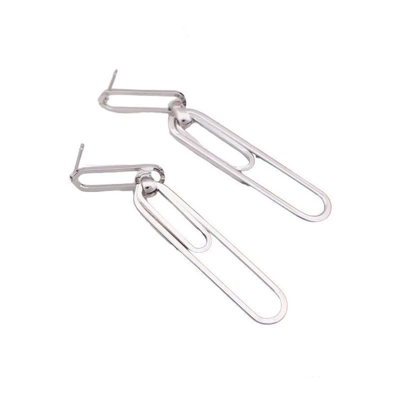 Aros dorados  office clip Silver-0