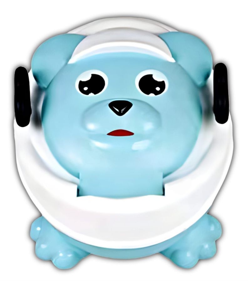 Pélela Musical De Oso Bebe Celeste Con Material Resistente-0