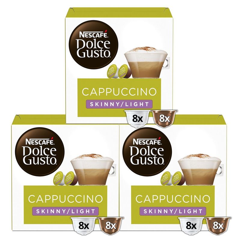 Dolce Gusto Capsula Cafe Cappuccino Skinny X3 Caja-0