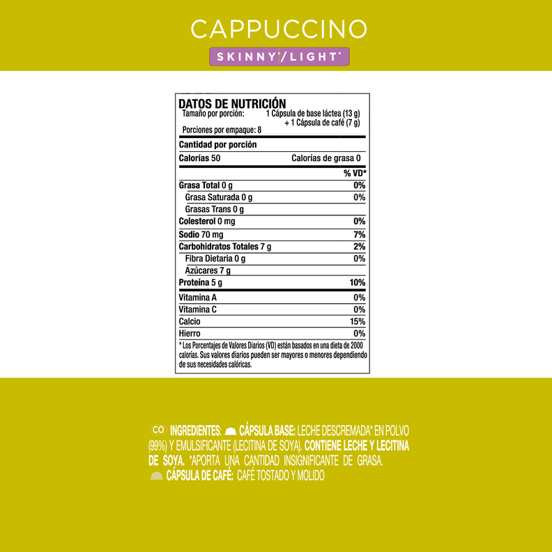 Dolce Gusto Capsula Cafe Cappuccino Skinny X3 Caja-3