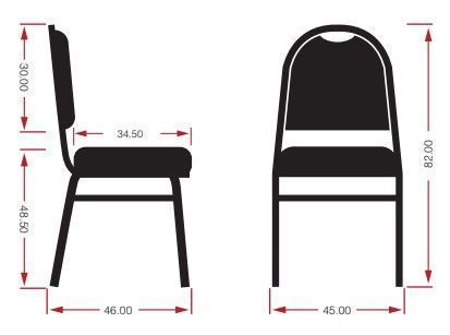 Silla auditorio profesor 84x49x47 cm negro-1
