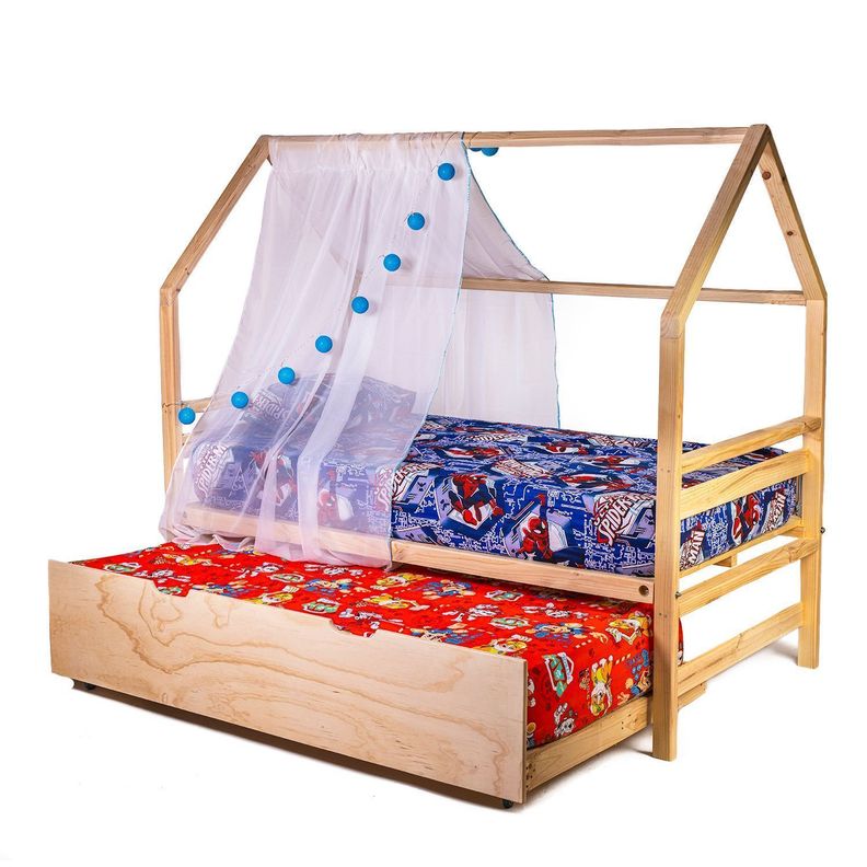Cama Nido Casita sb infantil - 1,5 plaza-0