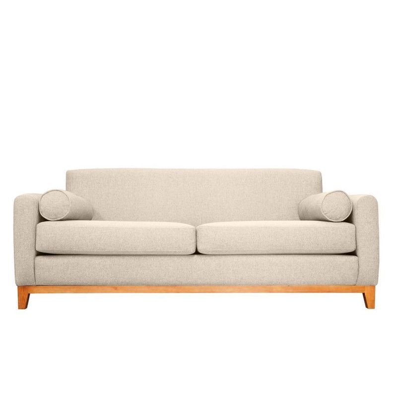 Sofá Meli Felpa Beige 3 Cuerpos-0