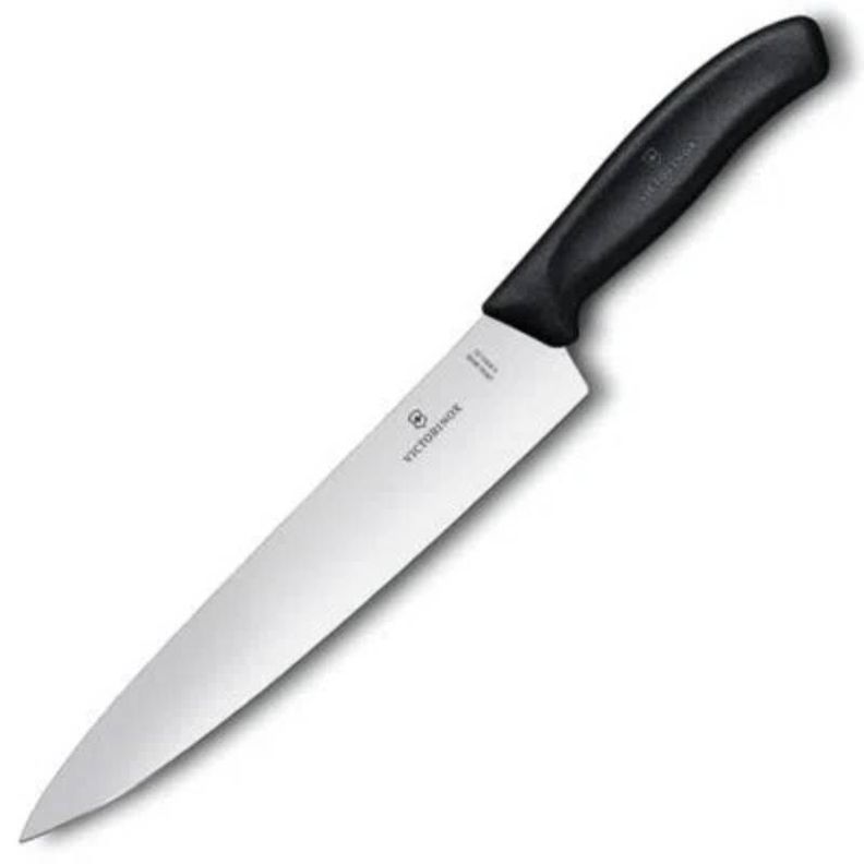 Cuchillo Swiss Classic negro Hoja 22 cm Blister-0
