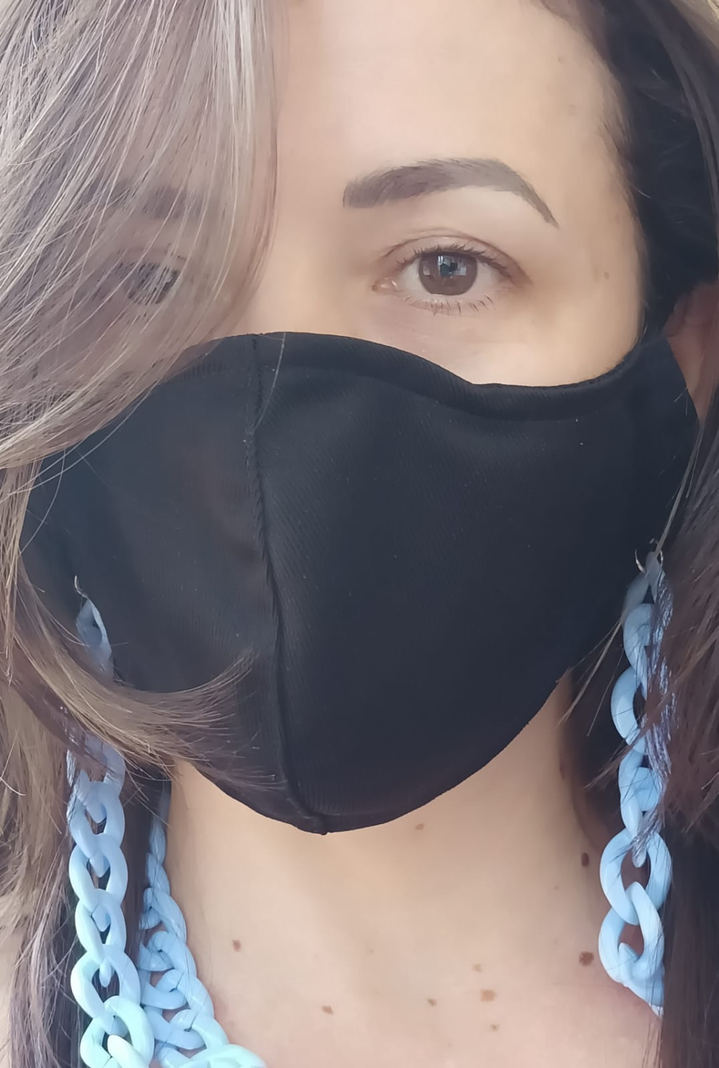 Sujetador Eslabones de Lentes o mascarilla Celeste-1