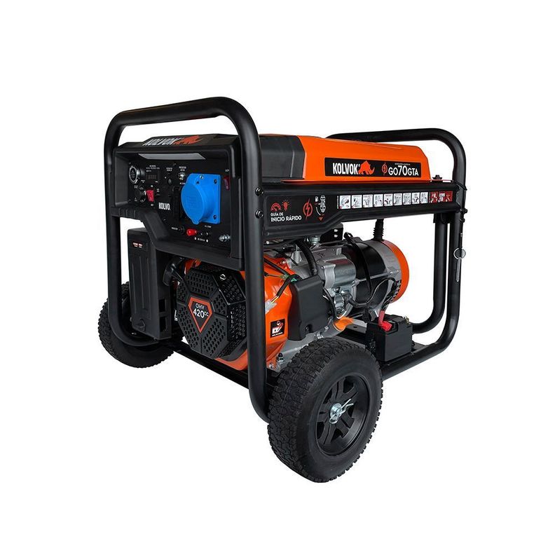 Generador Eléctrico a Gasolina 6.500W P/Eléctrica con Conexión a ATS-0