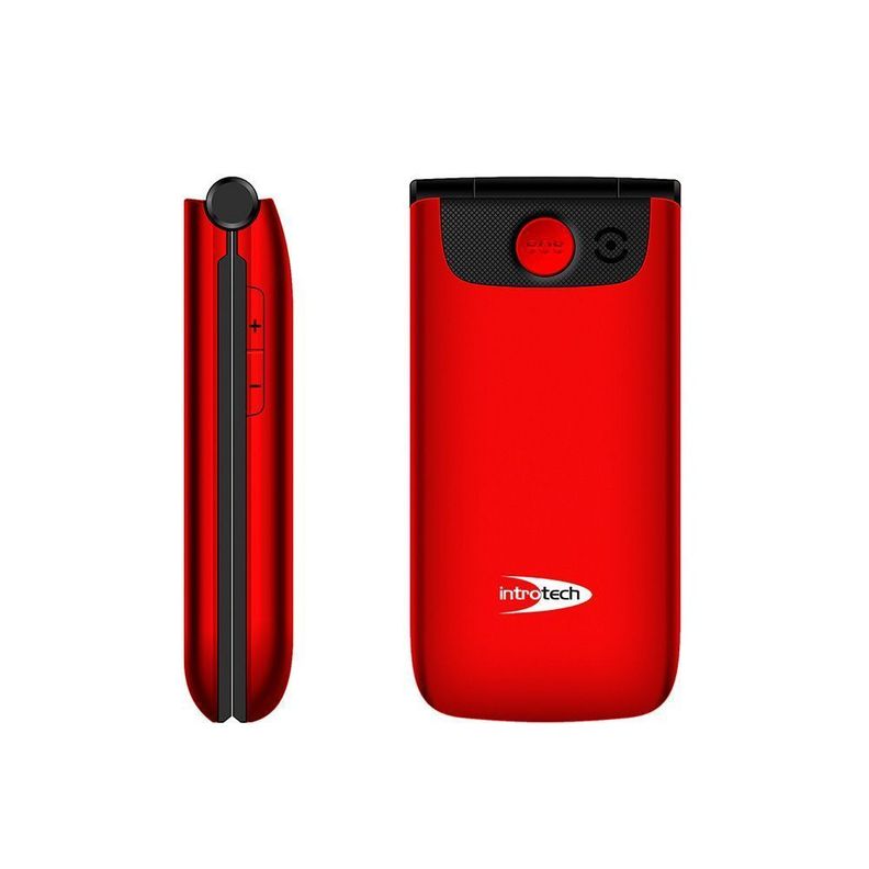 Celular Senior 4G Clamshell 1450mAH Rojo Introtech-0
