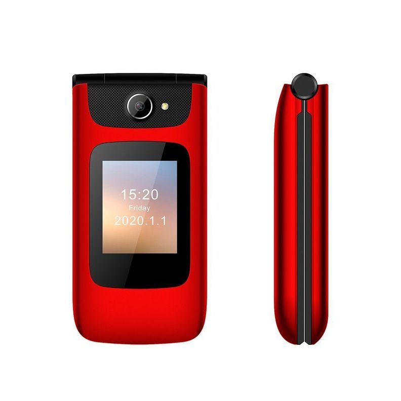 Celular Senior 4G Clamshell 1450mAH Rojo Introtech-1