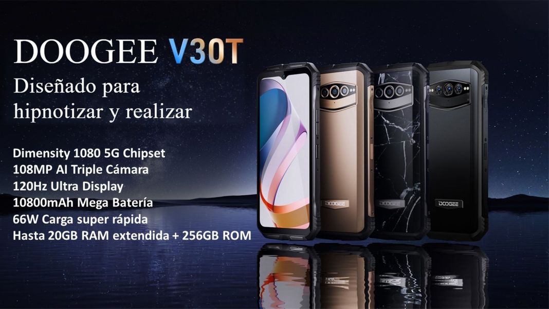 Doogee V30T - 5G Resistente RAM 12GB, 108MP Visión Nocturna-1