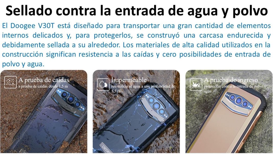 Doogee V30T - 5G Resistente RAM 12GB, 108MP Visión Nocturna-7
