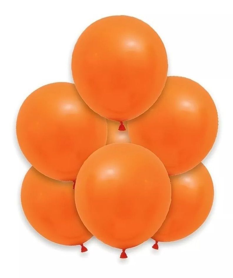 25 Set De Cumpleaños Globos Cumpleaños Globo Naranja-1