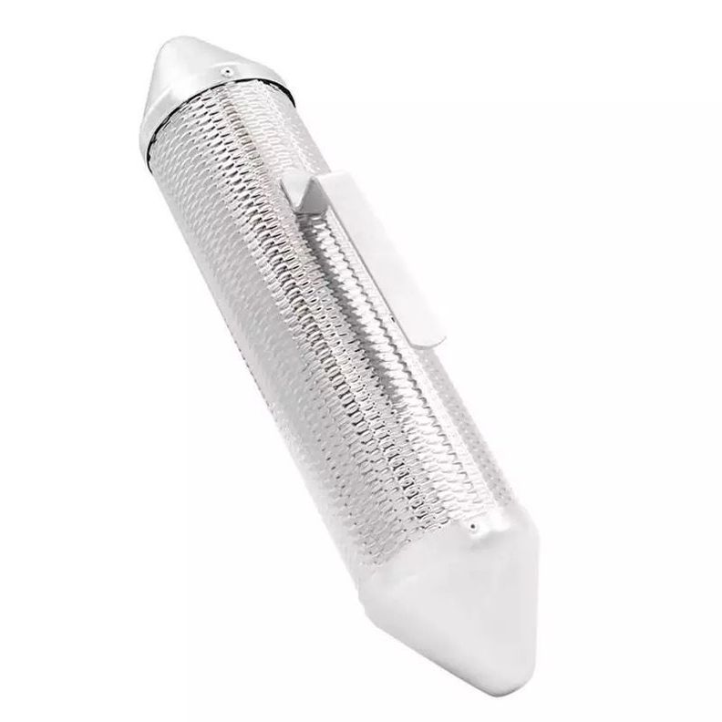 Guiro Torpedo Metálico Con Peine Percusión Cumbia -3