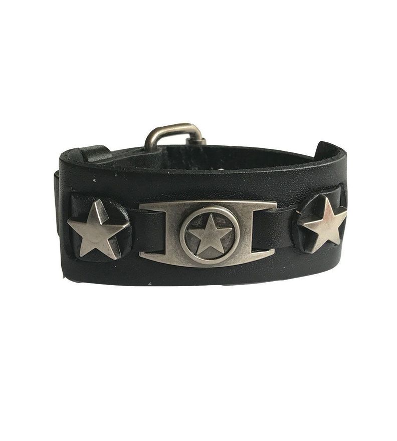 Pulsera de Cuero Estrellas-0