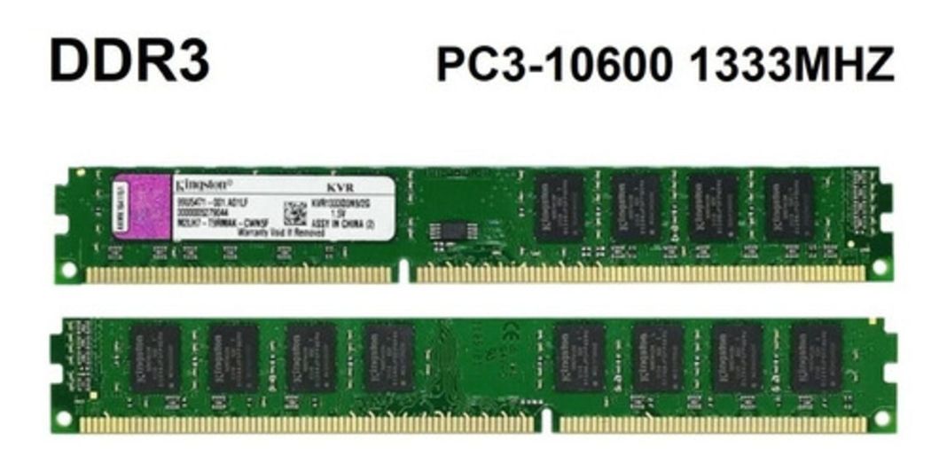 MEMORIA RAM DDR3 PC3-10600 2GB PC 1333MHZ PACK DE 2-1