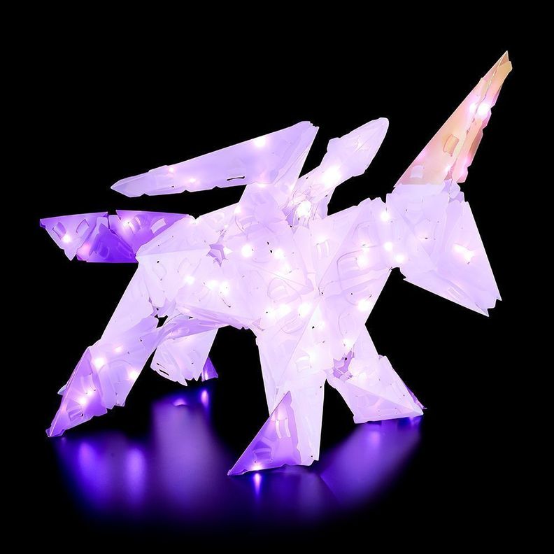 ROMPECABEZAS CON ILUMINACION 3D GRANDE, UNICORNIO-3