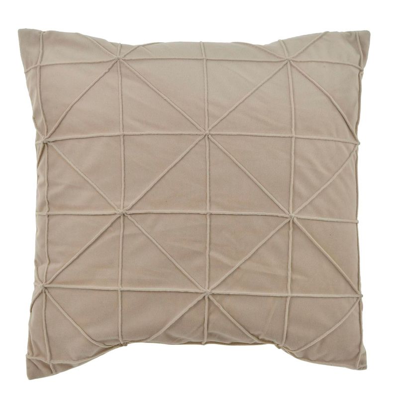 Cojin Decorativo Triangulos 45 x 45 Cms. Beige
