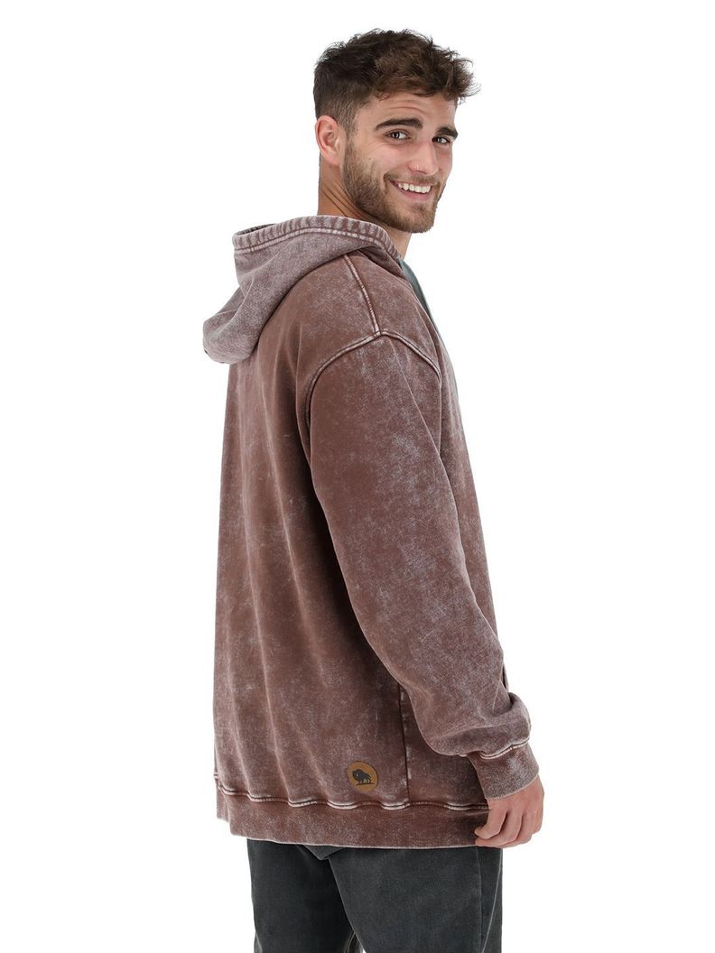 Hoodie 2 Burdeo Hombre-2