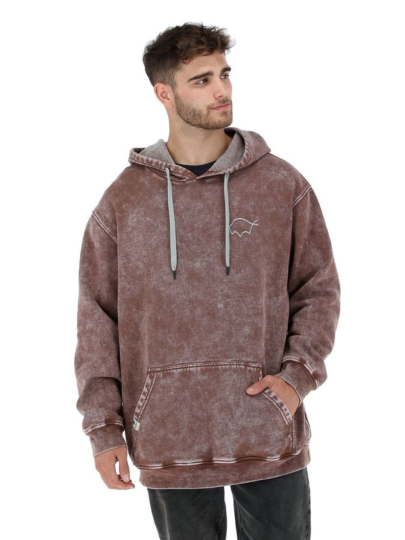 Hoodie 2 Burdeo Hombre-0