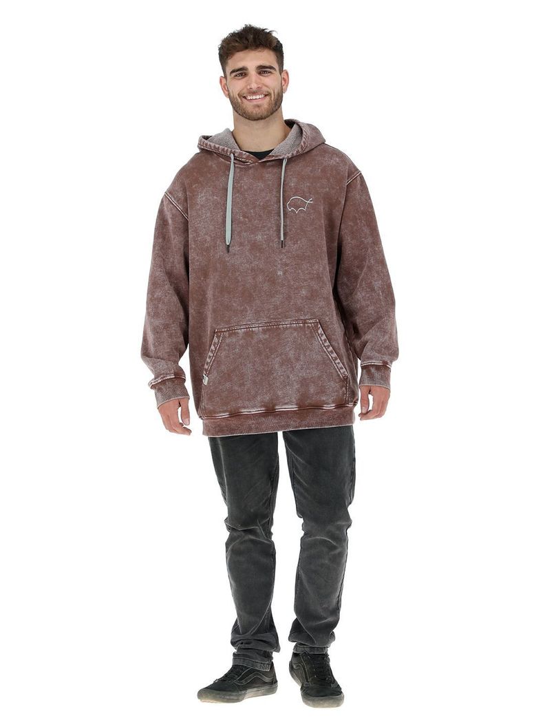 Hoodie 2 Burdeo Hombre-1