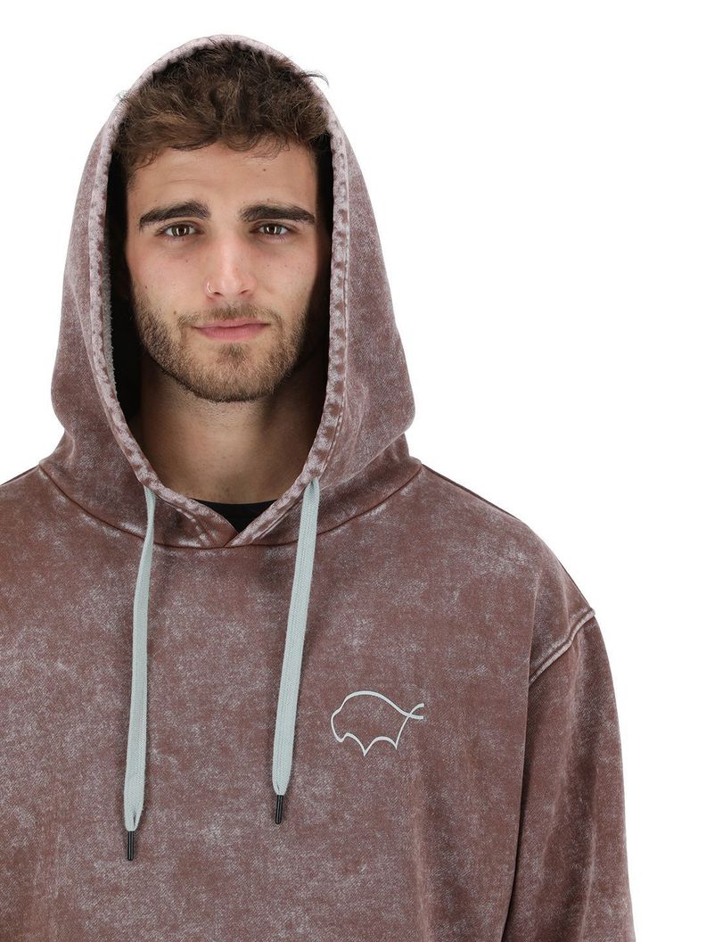 Hoodie 2 Burdeo Hombre-3