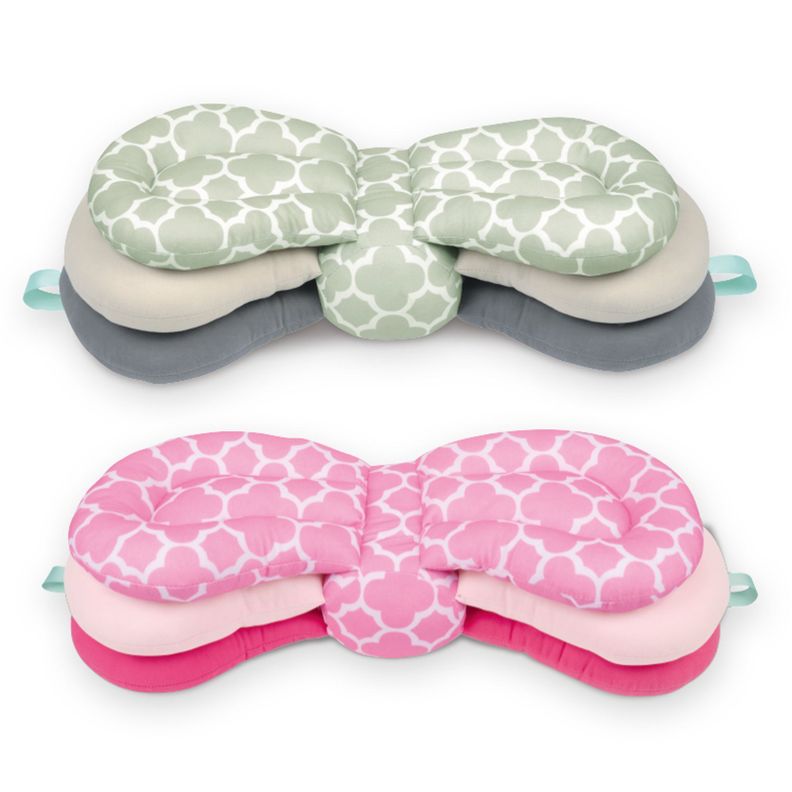Almohada de Lactancia Rosada 3 Niveles Multiuso Para Bebés-5