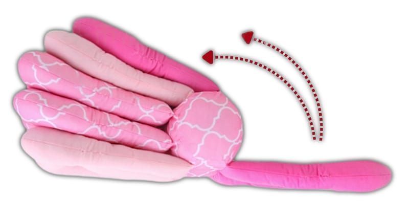 Almohada de Lactancia Rosada 3 Niveles Multiuso Para Bebés-3