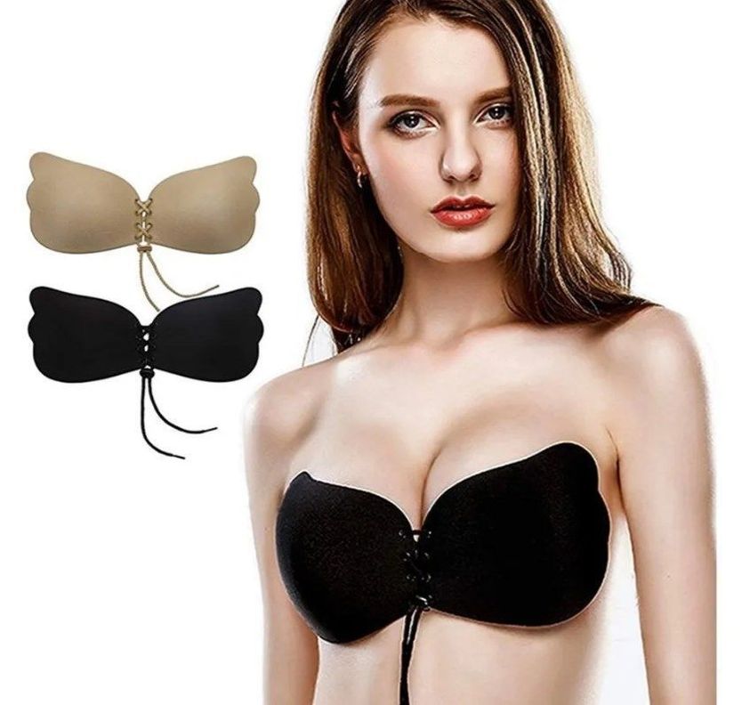 Sosten Mágico Invisible Brasier Copa Adherible Push Up Strap-2