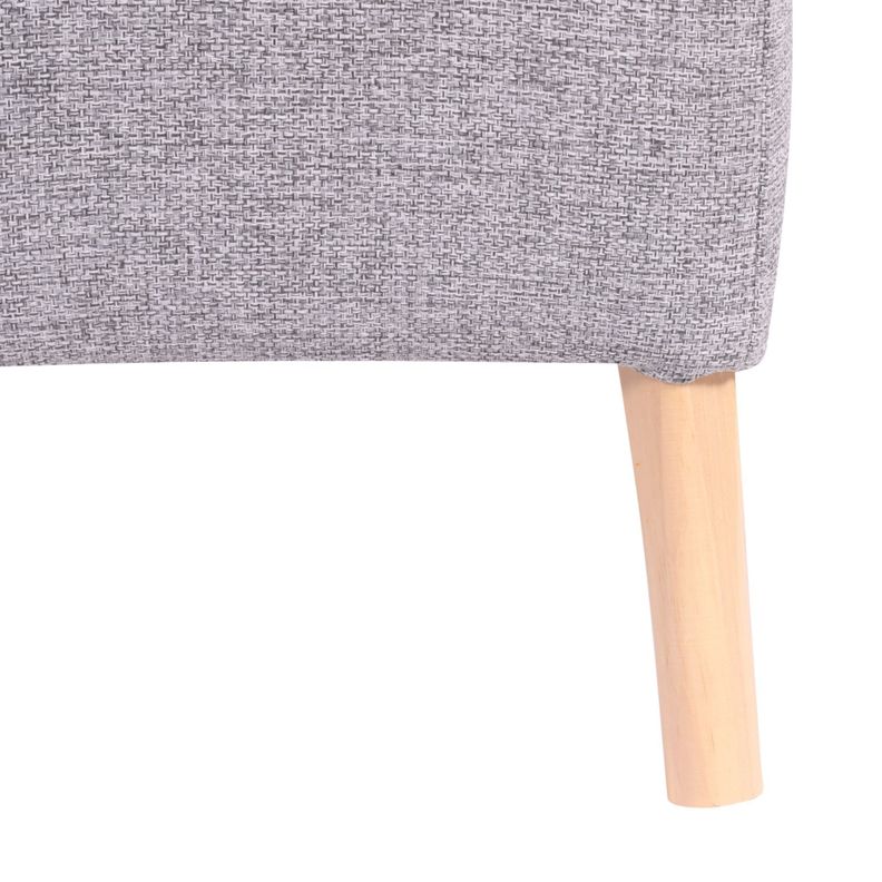 Pouf Alemania Gris Claro Omega 42x42x43 cm Máxima Design-4