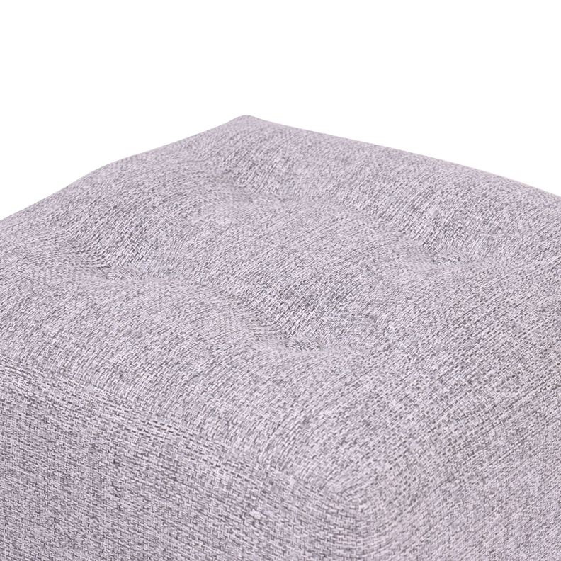 Pouf Alemania Gris Claro Omega 42x42x43 cm Máxima Design-2
