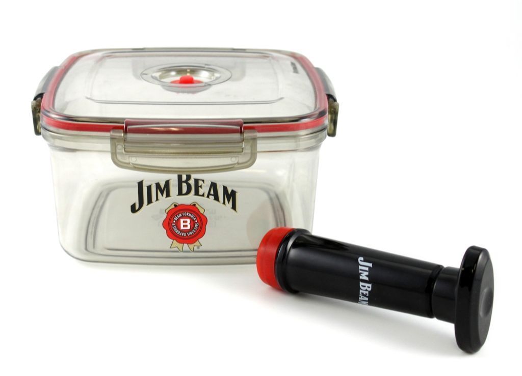 Contenedor con Sellador al Vacio Jim Beam Negro