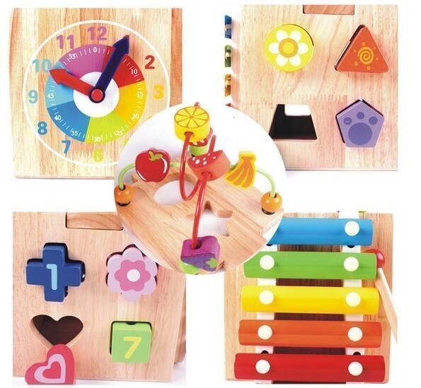 Caja Didáctica Con Xilófono y actividades Multifuncionales-4