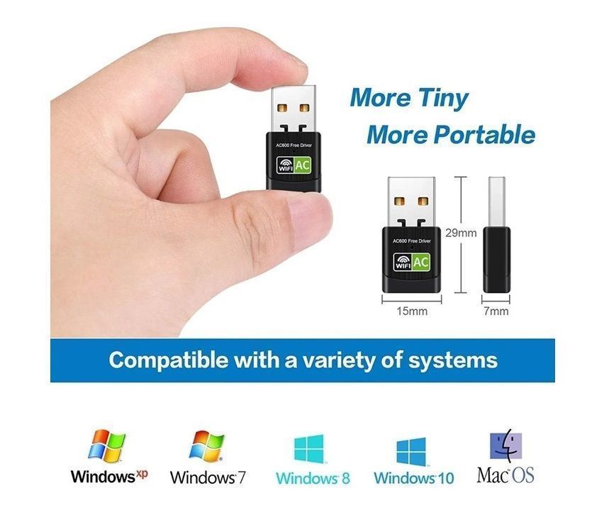 Antena Adaptador Usb Wifi Ultra Rápido Dual Band 24g  5g-2