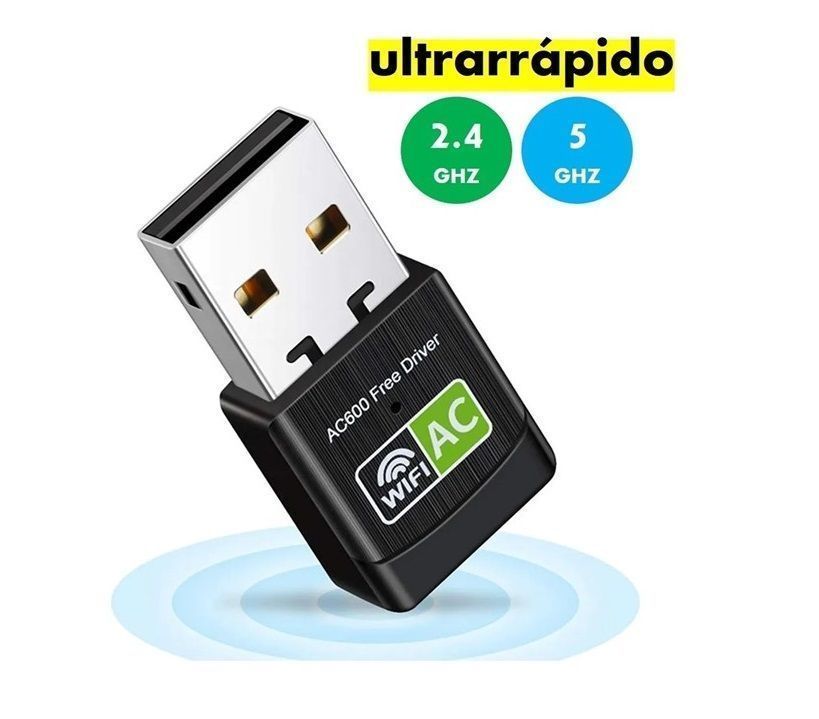 Antena Adaptador Usb Wifi Ultra Rápido Dual Band 24g  5g-1