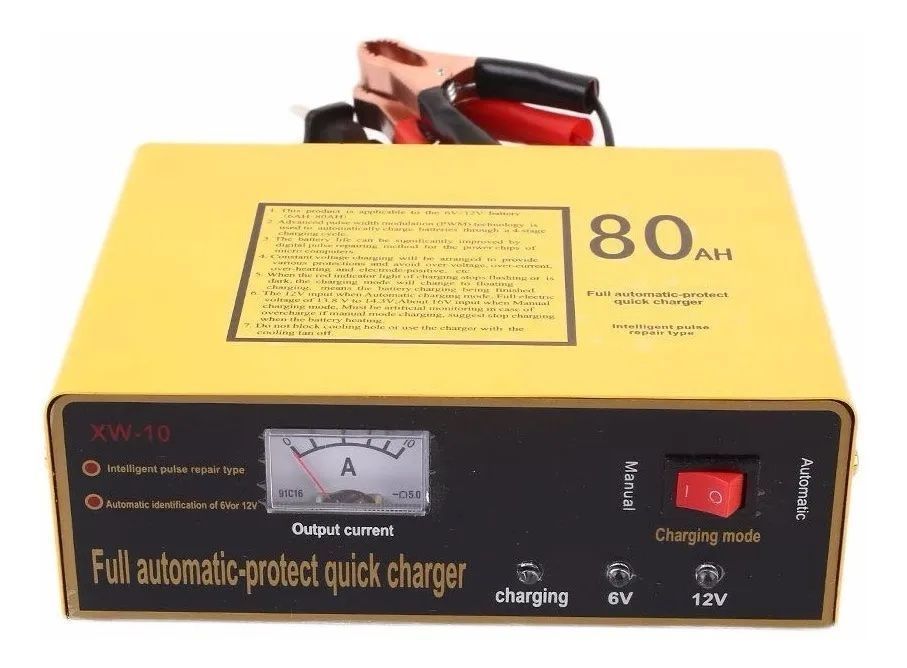 Cargador De Batería De Auto 220v 6v-12v 80 A-0