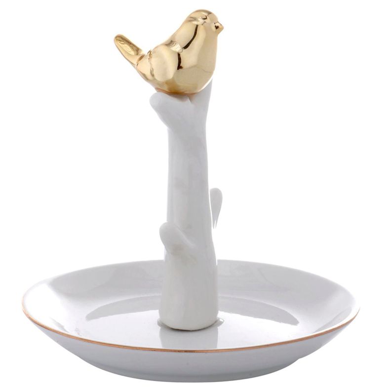 Joyero Decorativo Tree Bird Gold-0