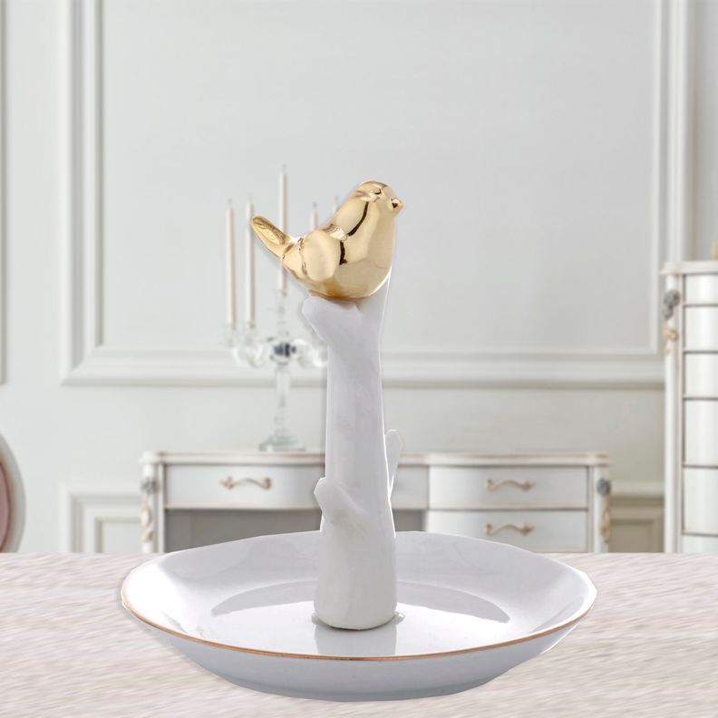 Joyero Decorativo Tree Bird Gold-3