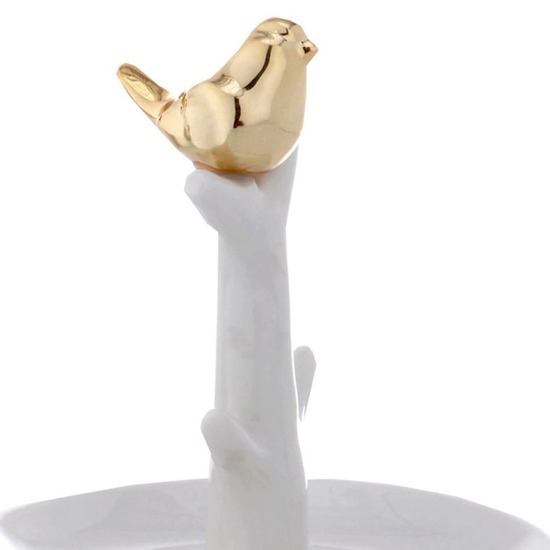 Joyero Decorativo Tree Bird Gold-2