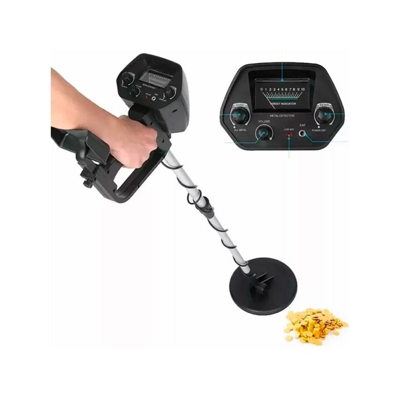 Detector De Metales Sensitivo con Pantalla LCD-0