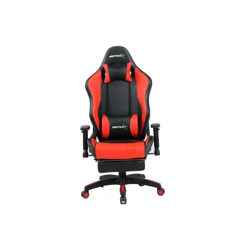 Silla Gamer Butaca Con Apoya Brazos Y Pies Rojo - PuntoStore-0